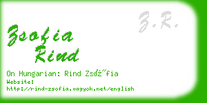 zsofia rind business card